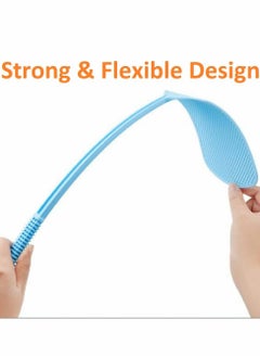 KASTWAVE Fly Swatter, 4 Pack Strong Plastic Fly Swat Set with Long Flexible Handle Manual Heavy Duty Fly Swatters Assorted Colors (Random Color )  - Image 4