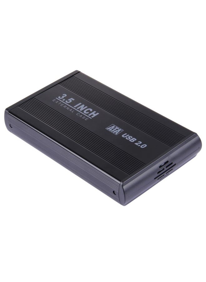 BURAQ 3.5 inch HDD SATA External Case, Support USB 2.0(Black)  - Image 1