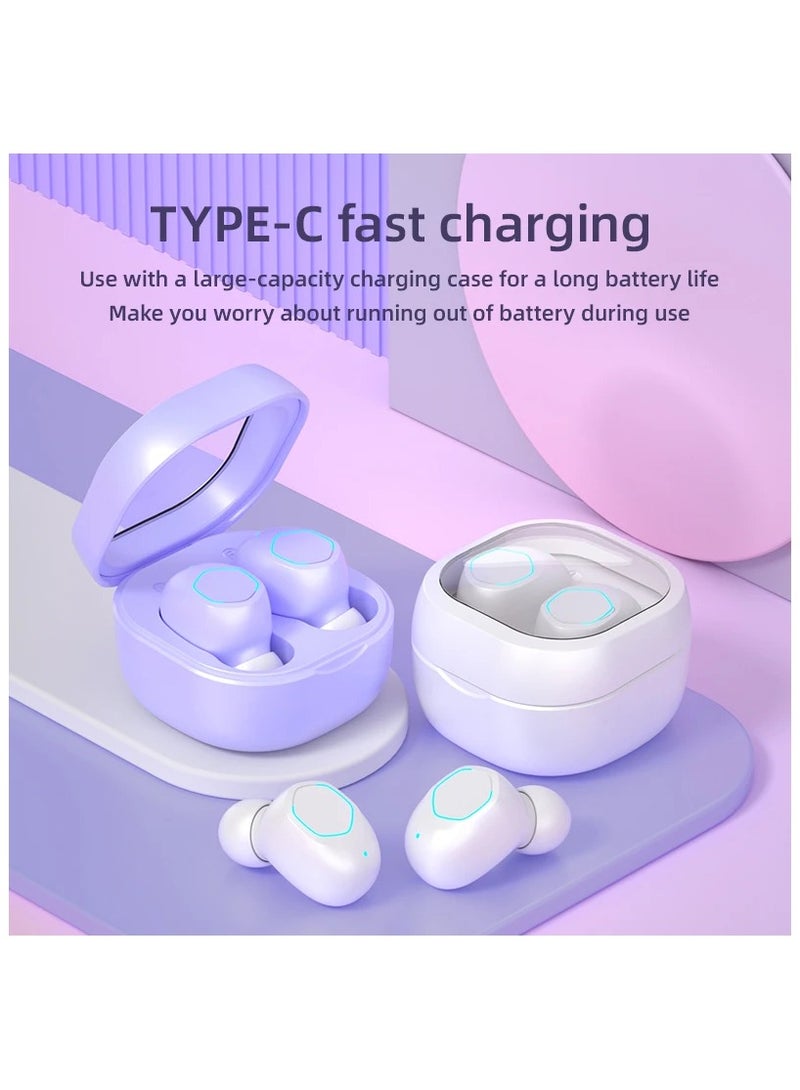 Bluetooth 5.4 Wireless Earbuds, M21 Deep Bass Hi-fi Stereo Headset with Microphone in-Ear Call Noise Canceling Bluetooth Headphones, Immersive Premium Sound Ear Buds for iPhone, Android