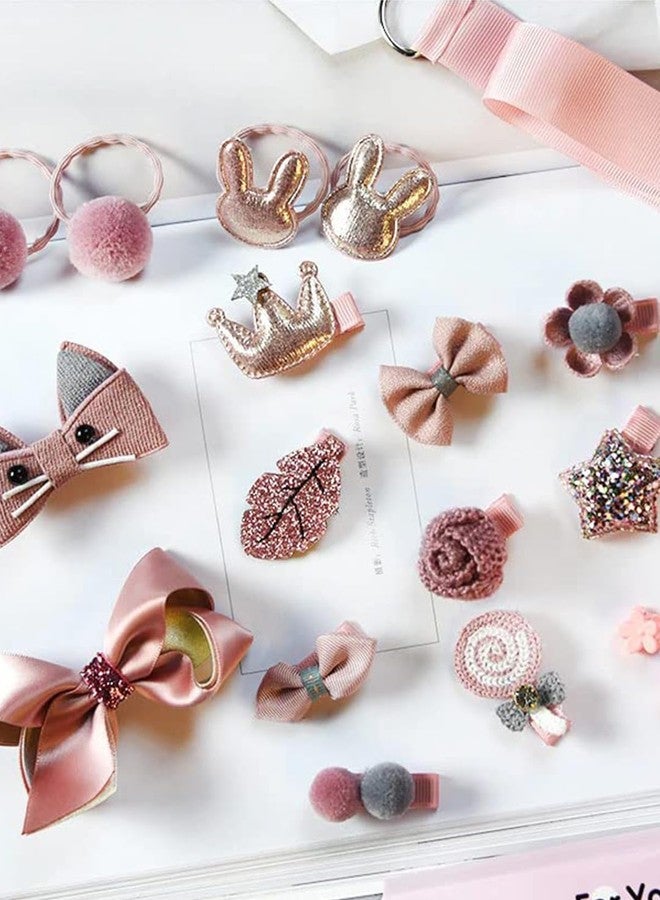 YONIMI PACK OF 18 Fancy Hair Clips For Baby Girls Toddlers Assorted Stylish Fashion Hair Accessories Gift Set Box (Multicolor) - Image 5