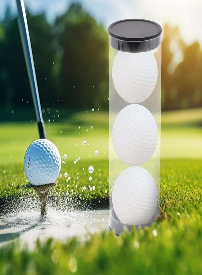 TWZKXC 5 Pack Clear Tube Golf Ball Storage Case, Golf Barrel Clear Tubes, Portable with Caps Golf Ball Cases for Home Store Display Use, Thickened Material, 1.8 Inch - Image 2