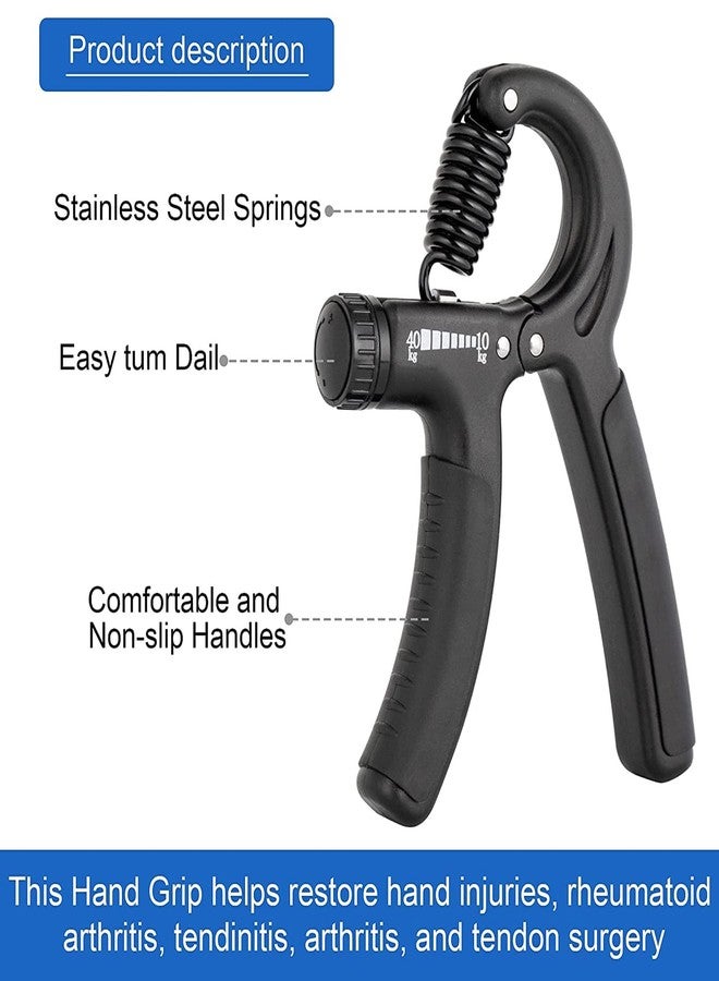 Imaashi Adjustable Hand Grip Strengthener for Ultimate Forearm Power - Ideal for Gym and Home Workouts, Designed for Men & Women Random Colors - Pack of 2 - Image 2