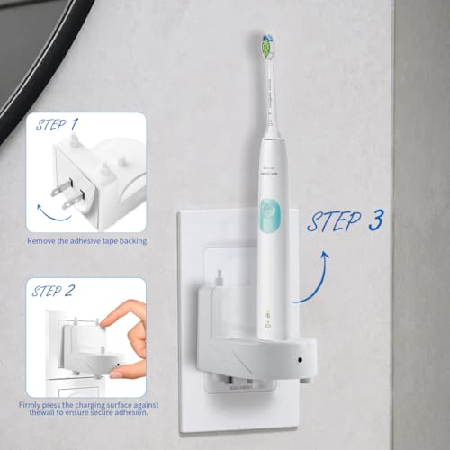 KOPBTBOY Wall Charger for Philips Sonicare Electric Toothbrush, Wireless Electric Toothbrush Wall Charger for Philips Sonicare HX6100/ HX3000/ HX6000/ HX8000/ HX9000 Series, White - Image 2