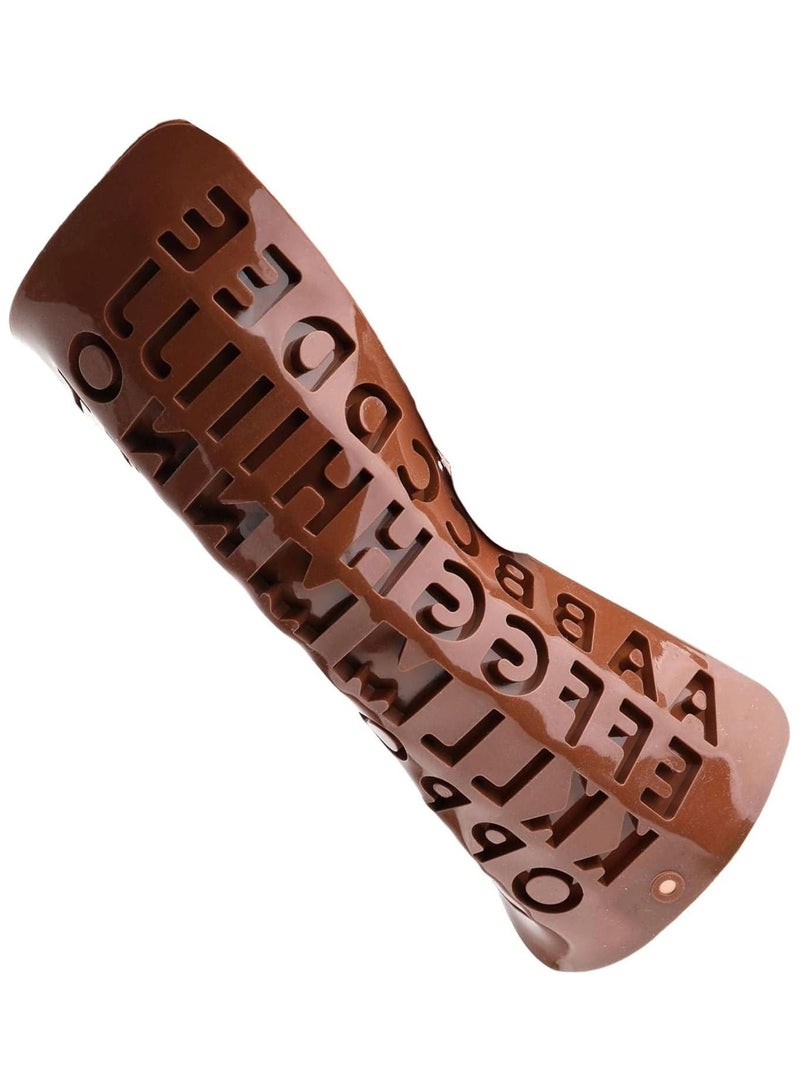 asmat asmiat Silicone Chocolate Molds,Silicone Letter Mold and Number Chocolate Molds with Happy Birthday Cake Decorations Symbols (Set of 6 Pcs) - Image 4