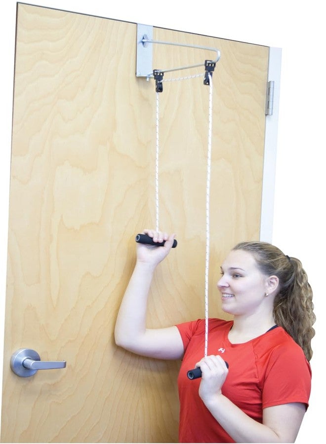 CanDo 50-1010 Over Door Shoulder Pulley, Double with Bracket - Image 1