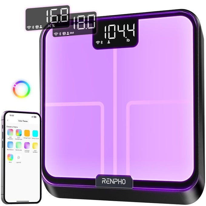 SMART SCALE WITH RGB LIGHTING FOR ALL
