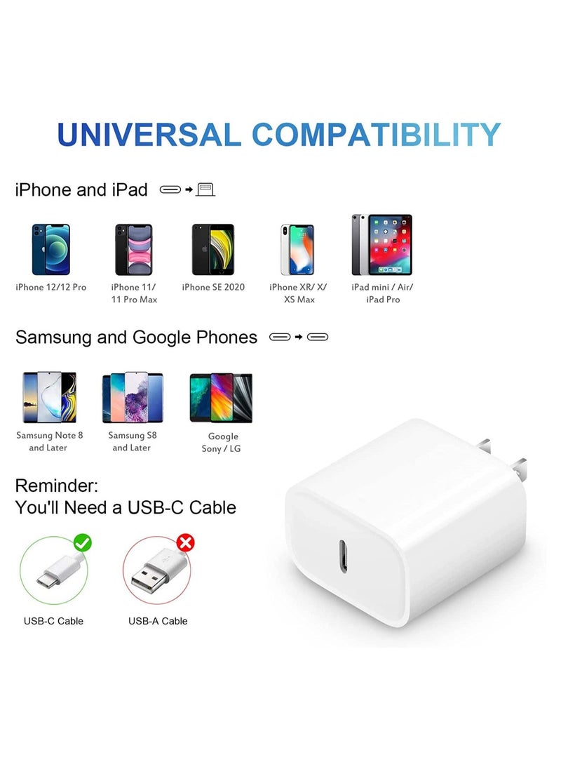 BGM - Super Fast Charger [Apple MFi Certified ] High Speed Charger 20W PD USB-C 3FT Cables Compatible with iPhone 13/13Pro/12/12 - Image 1