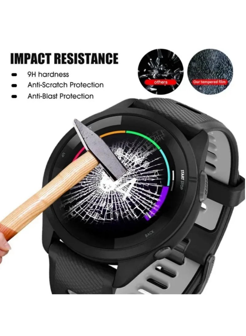 "قطعتان من حماية الشاشة لساعة جارمين فوريرانر 165 - زجاج مقوى لحماية ساعة جارمين فوريرانر 165، فيلم زجاجي مقاوم للخدوش (مخصص لموديل فوريرانر 165)" - Image 5