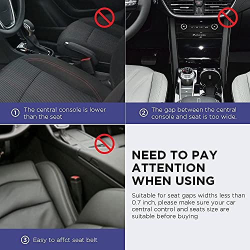 KolorFish Car Seat Gap Filler Organizer Storage Box Front Seat Console Side Pocket with Cup Holder 2 Pack for Cellphones Keys Cards Wallets Sunglasses (Black) - Image 5