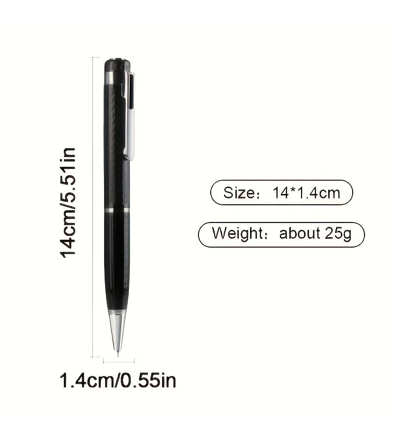 Black 2pcs Rechargeable Mini Voice Recorder With MP3 Playback And Noise Reduction - Image 2