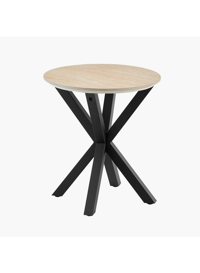 Home Box طاولة نهاية دائرية من الحجر الصناعي بليشيا 55 × 50 × 50 سم - Image 5