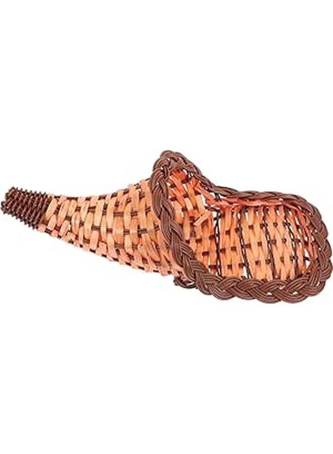 Handwoven Decorative Basket For Kitchen Storage And Tabletop Display Brown - Image 1