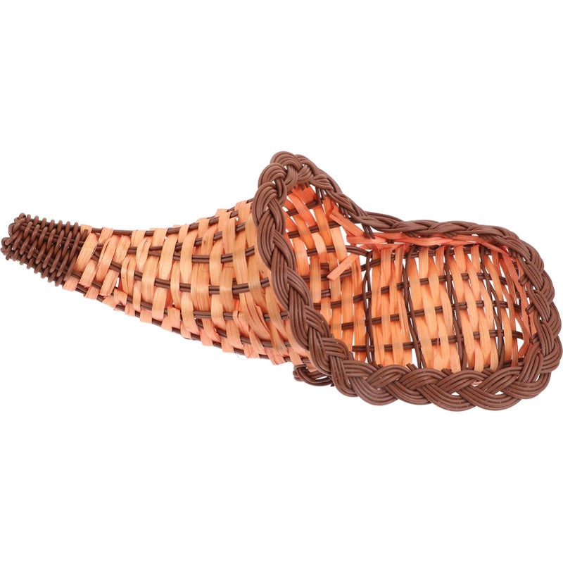 Handwoven Decorative Basket For Kitchen Storage And Tabletop Display Brown - Image 2