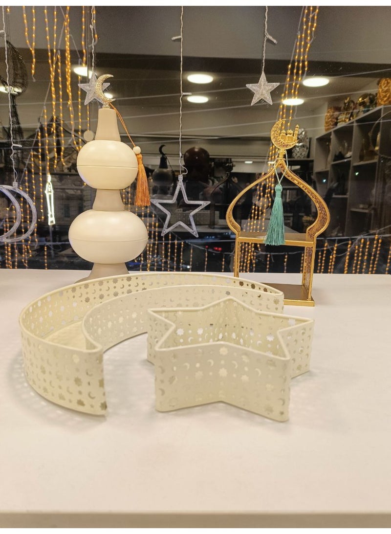 NAMA Crescent and star metal set for Ramadan