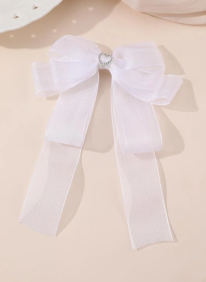 Take Two Solid Bow Hair Clip