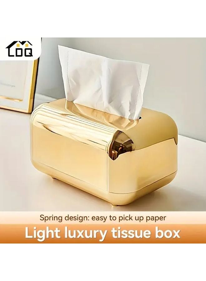 حامل علبة المناديل على شكل خبز ذهبي قديم، منظف الحمام، منظف التخزين - Image 1