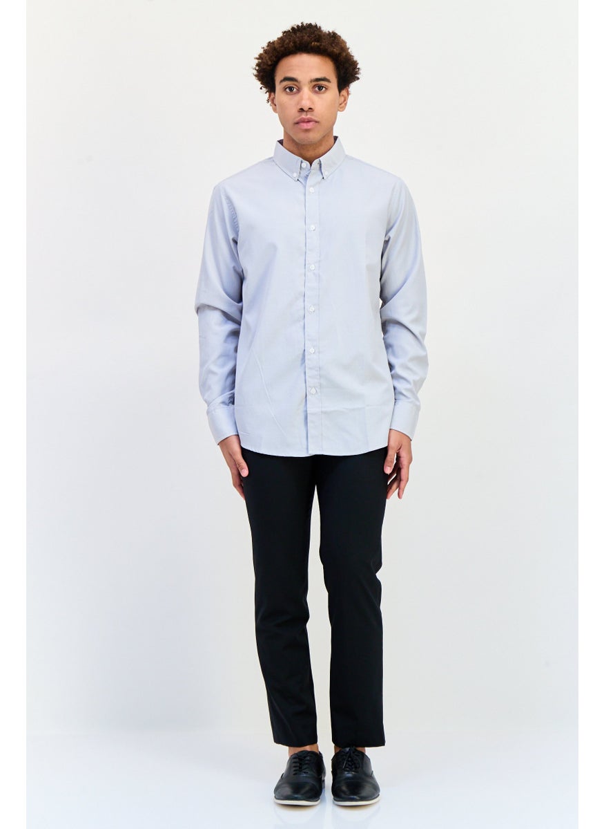 English Laundry Men Regular Fit Long Sleeve Micro Stripe Casual Shirt, Multicolor  - Image 4
