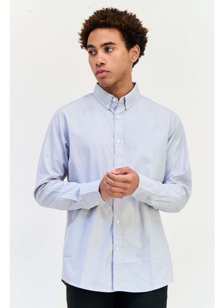 English Laundry Men Regular Fit Long Sleeve Micro Stripe Casual Shirt, Multicolor  - Image 1