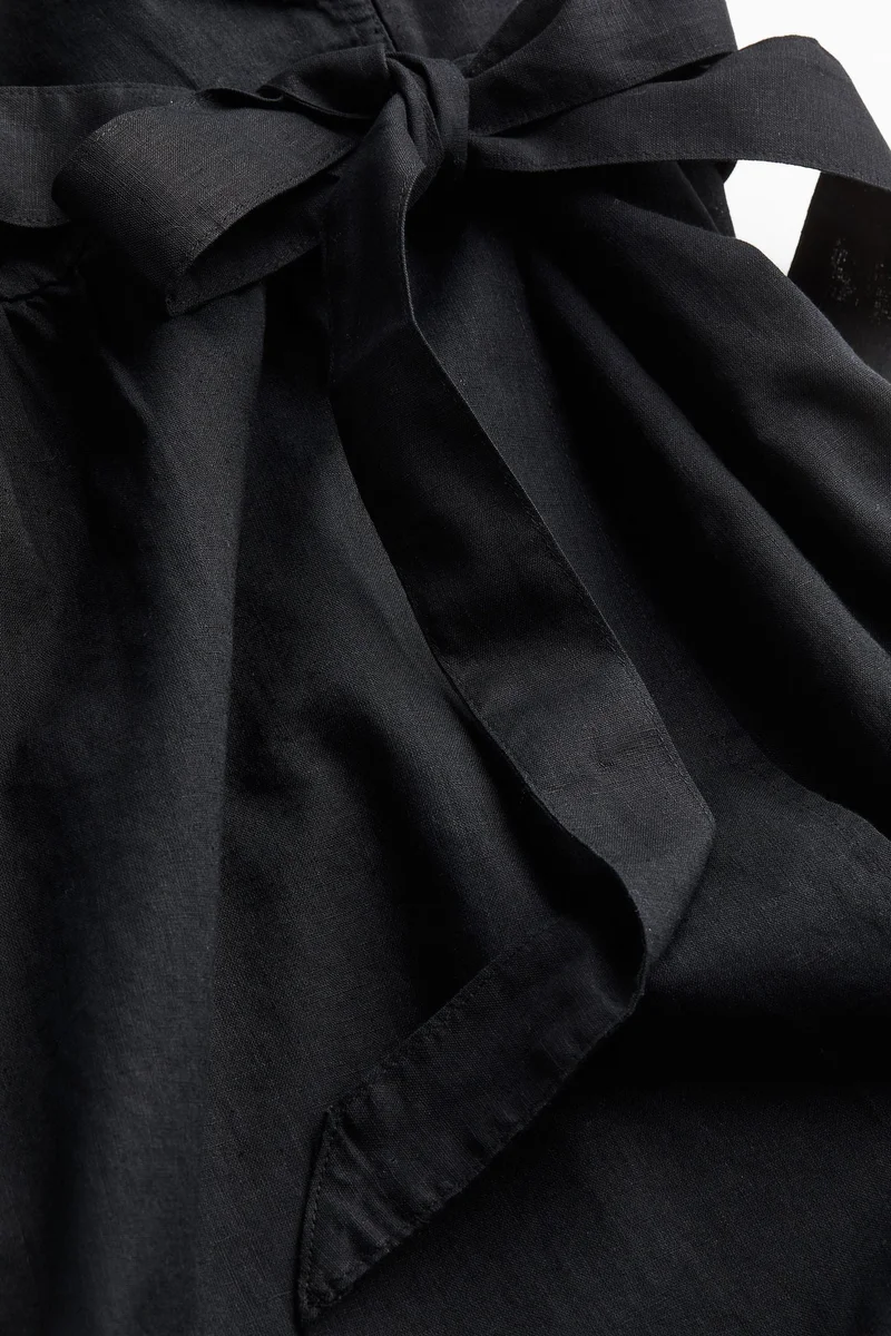 H&M Linen-blend wrap dress