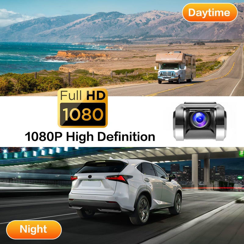 Inefala USB Car DVR Camera Video Recorder, Loop Recording ADAS, Dash Cam, with 32GB SD Card 24H Parking Mode Driving Recorder LDWS FCWS Dash Cam for Android Radio Stereo GPS DVD, Night Vision Full HD - Image 3