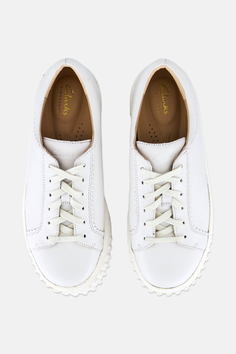 clarks Women Standard Mayhill Walk Lace Up Casual Shoes, Off White - Image 2