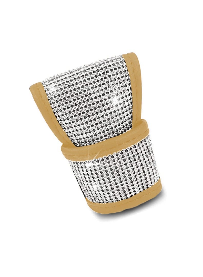GEAR KNOB COVER W/DIAMOND, BEIGE 028