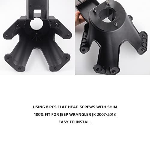 Dasbecan 55397217AJ Spare Tire Holder Bracket Tire Carrier Rack Compatible with Jeep Wrangler JK 2007-2018 68048581AA High Center Mount 3rd Third Brake Light Assembly with Line - Image 5