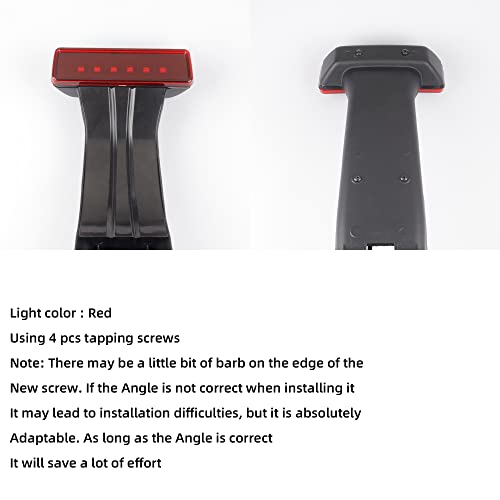 Dasbecan 55397217AJ Spare Tire Holder Bracket Tire Carrier Rack Compatible with Jeep Wrangler JK 2007-2018 68048581AA High Center Mount 3rd Third Brake Light Assembly with Line - Image 4