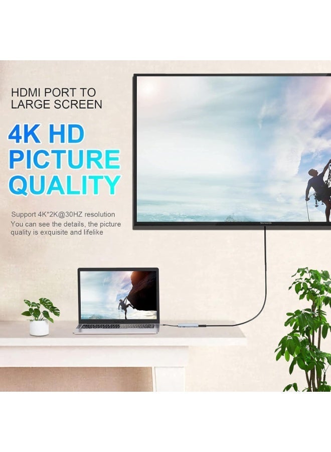 أوريون ماكس محطة إرساء USB-C متعددة الوظائف 11 في 1 - منفذ إيثرنت بسرعة 1000 ميجابت في الثانية، شحن سريع PD بقدرة 100 واط، منفذ HDMI بدقة 4K بمعدل 60 هرتز، قارئ بطاقات مزدوج، منفذ USB 3.0/2.0، منفذ VGA، منفذ RJ45، منفذ SD/TF لأجهزة MacBook وأجهزة الكمبيوتر المحمولة من النوع C - Image 5