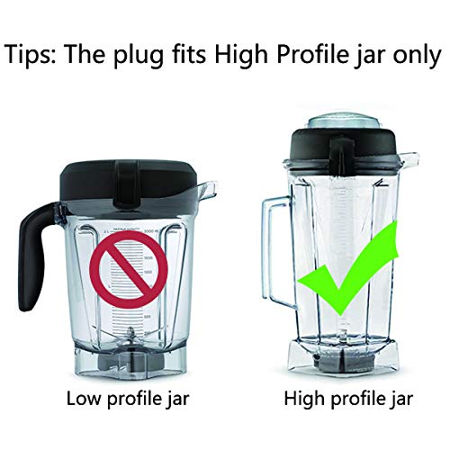 TASUCY Lid Plug for Vitamix 64oz High Profile Container Blender Replacement Parts, Fit Drink Machine 2 Speed, Vita Prep, Vita Prep 3, XL Blender (Plug) - Image 3