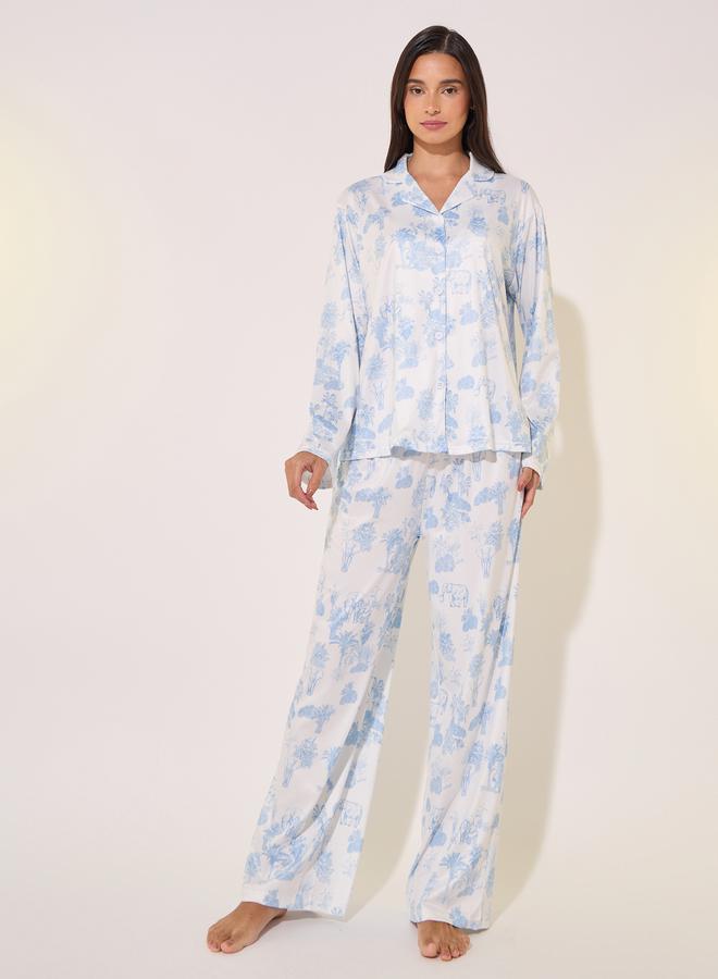تايك تو طقم بيجامة وقميص بطبعة شاملة - Image 2