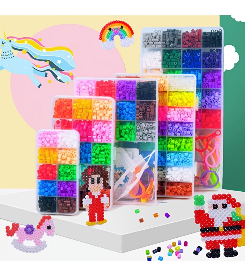 2.6mm 24 Color Set Mixed Beads DIY Educational Craft Bead - Image 1