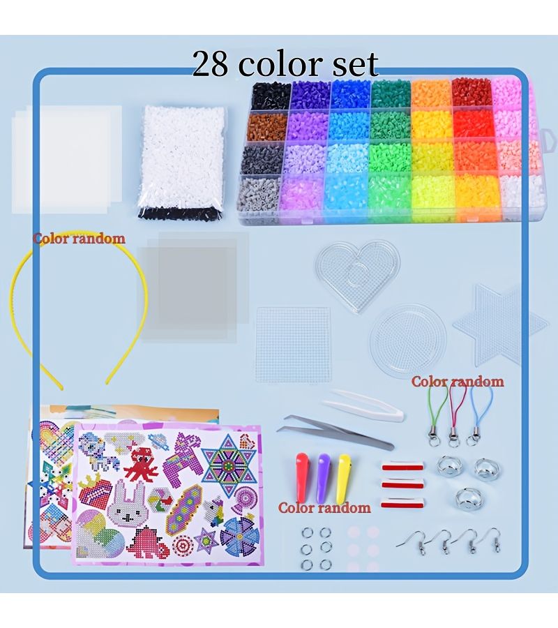 2.6mm 24 Color Set Mixed Beads DIY Educational Craft Bead - Image 5