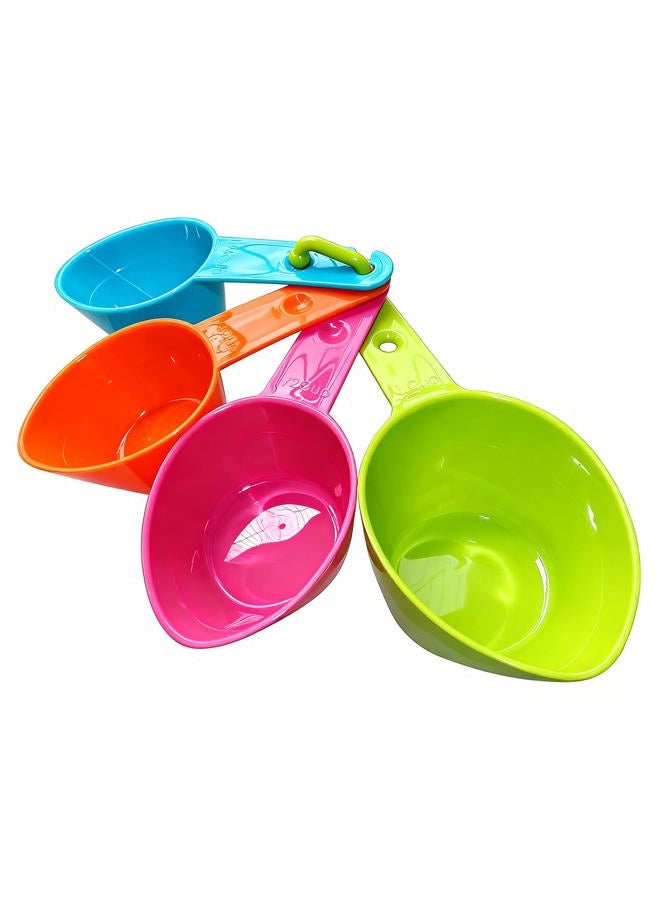 Rypet Torimfe Plastic Food Measuring Scoops for Dog, Cat and Bird Food 4-Piece Set, Multicolor - Image 1