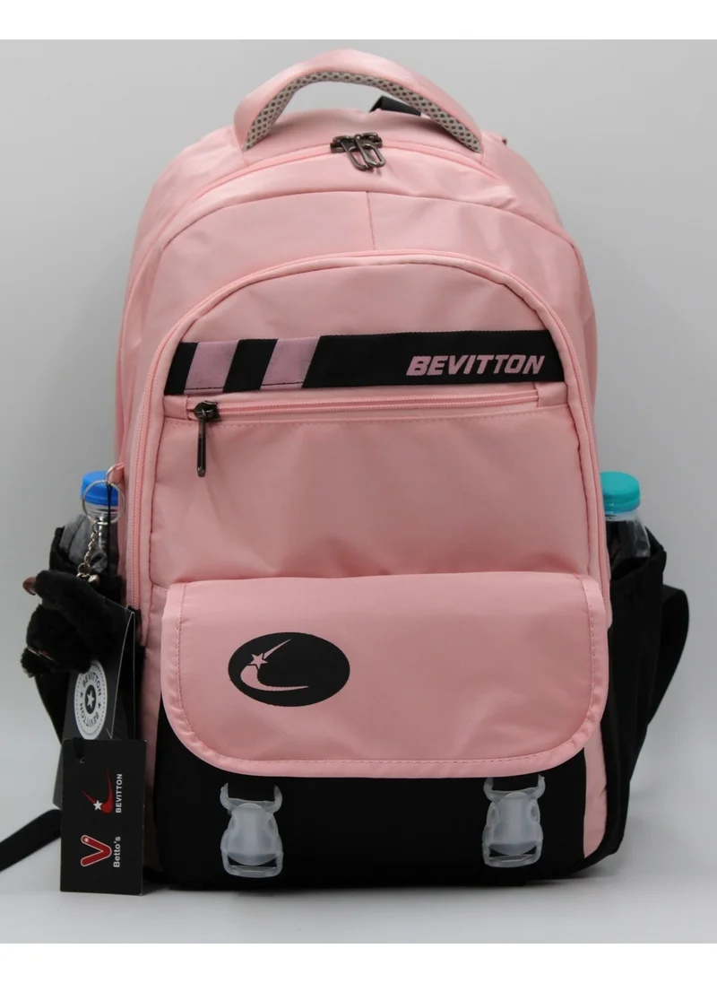 Mixx Store Water Repellent Special Fabric Powder-Black School Backpack 34300