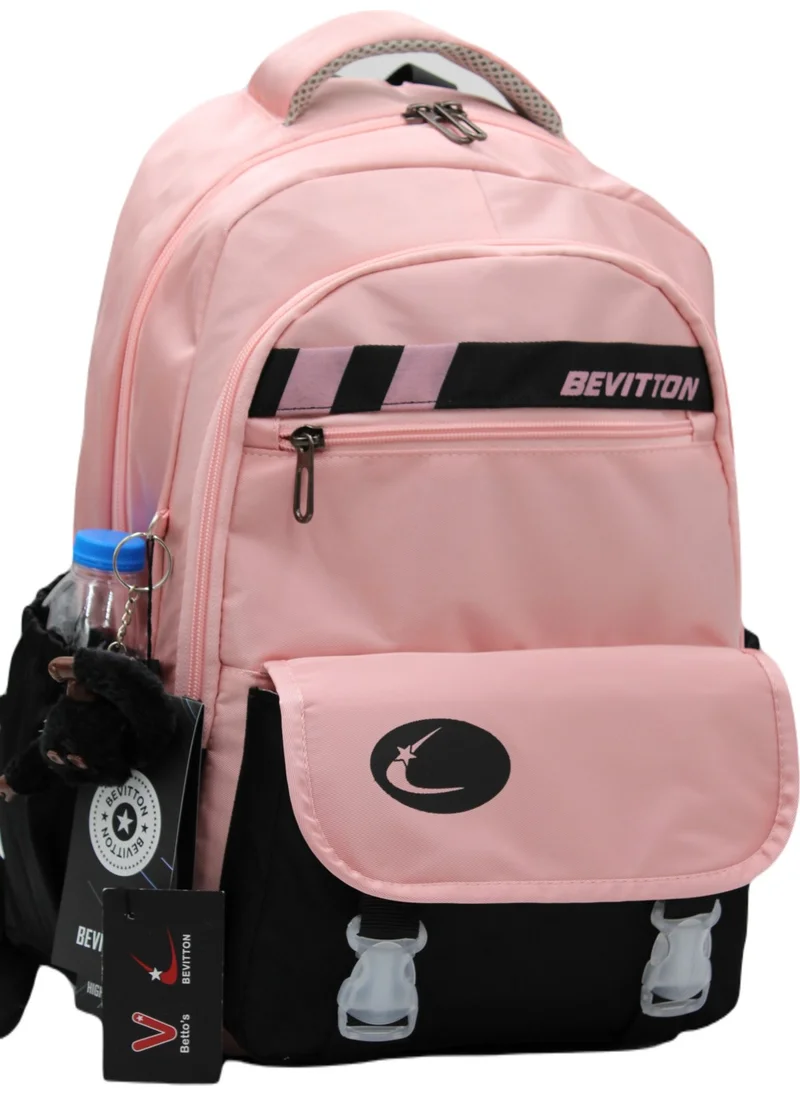 Mixx Store Water Repellent Special Fabric Powder-Black School Backpack 34300