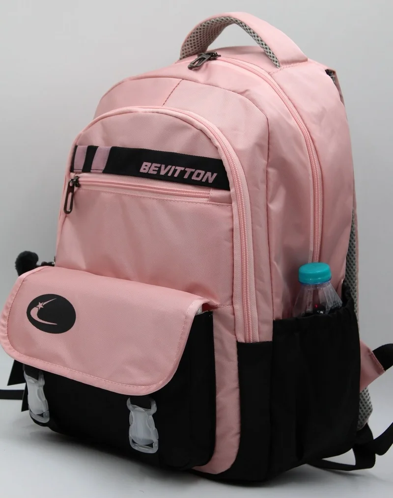 Mixx Store Water Repellent Special Fabric Powder-Black School Backpack 34300