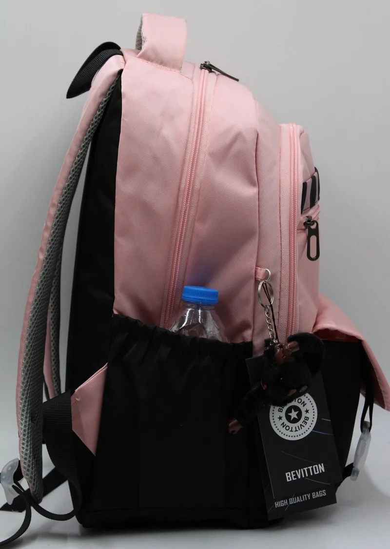Mixx Store Water Repellent Special Fabric Powder-Black School Backpack 34300