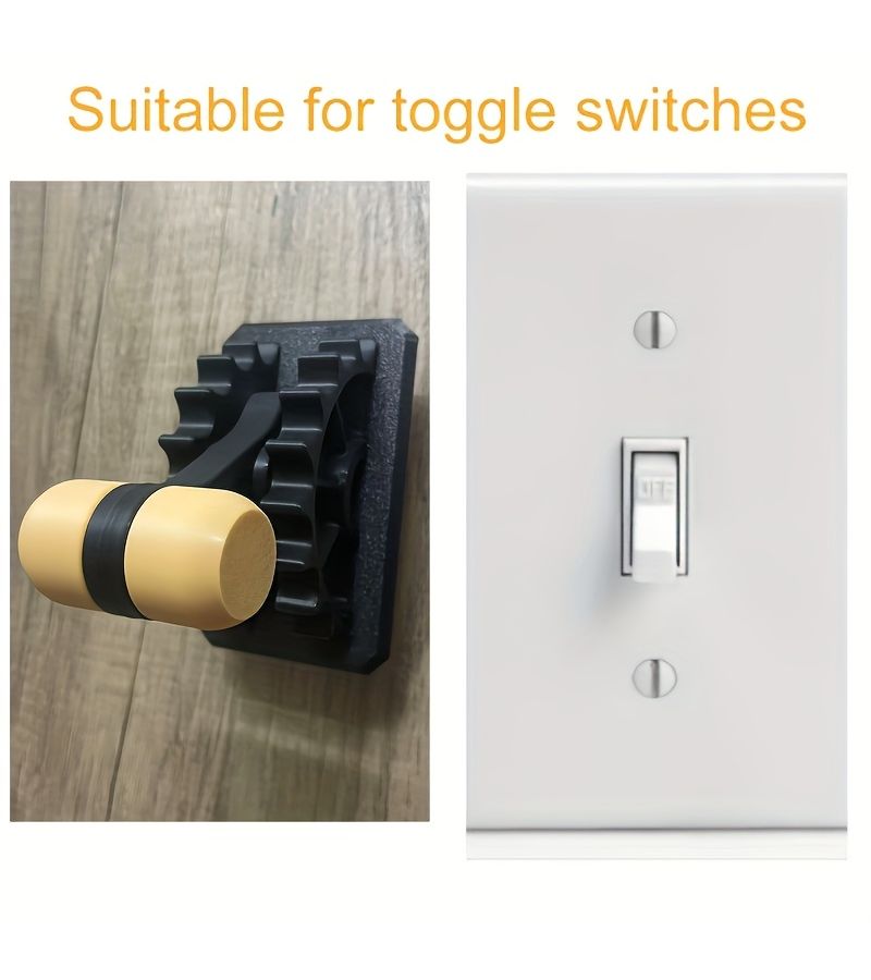 Steampunk Black Flip Handle Light Switch Cover Easy Install No Wiring Durable Plastic - Image 5