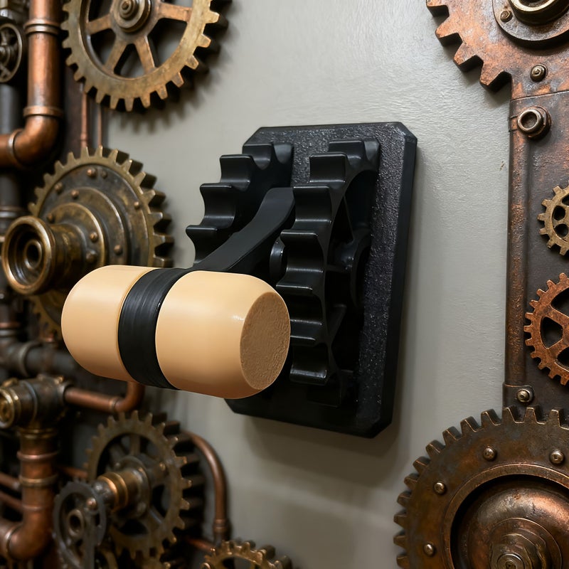 Steampunk Black Flip Handle Light Switch Cover Easy Install No Wiring Durable Plastic - Image 1