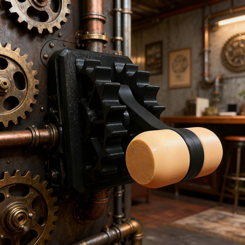 Steampunk Black Flip Handle Light Switch Cover Easy Install No Wiring Durable Plastic - Image 2