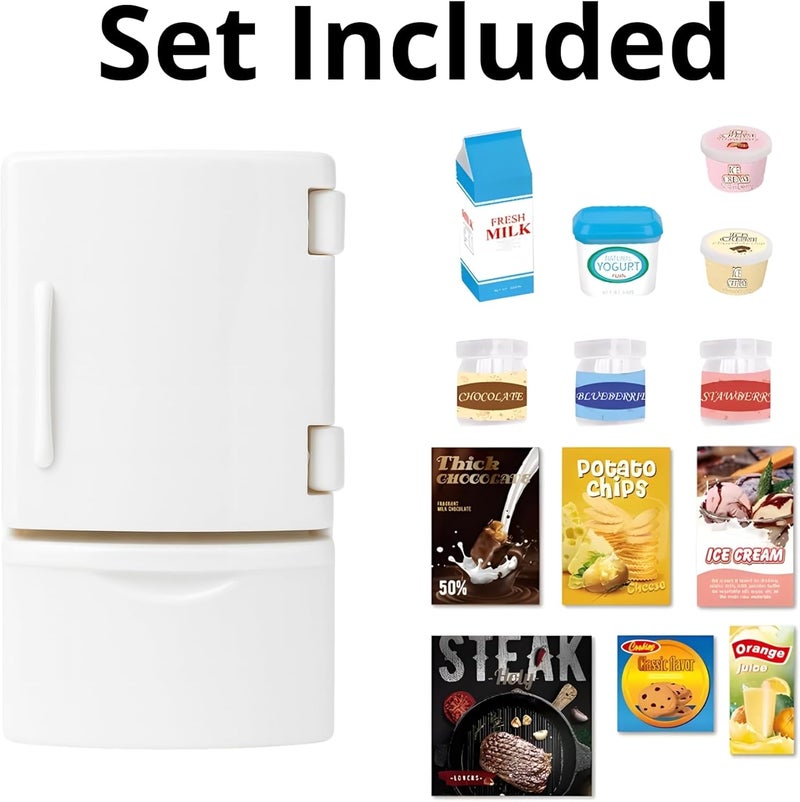 OLEOCA Family Refrigerator Dollhouse Playset with Accessories Included - Image 3