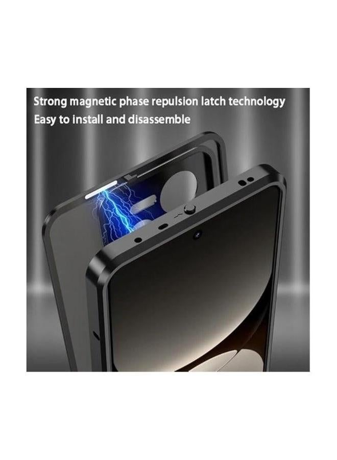 Case Compatible with Realme GT 7 Pro Case, Aluminium Alloy Metal Frame Matte Frosted Translucent Back Cover Shockproof Protective for GT7  - Image 4