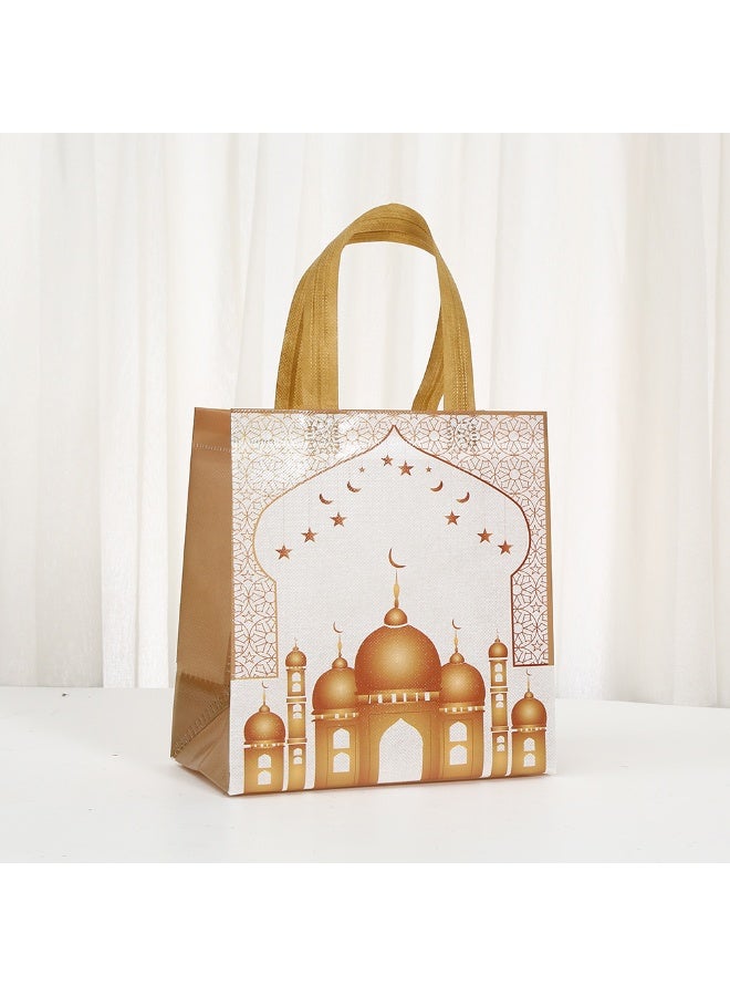 12PCS Ramadan Gift Bags, Eid Mubarak Reusable Treat Bags with Handles, Ramadan Mubarak Party Bags, Multifunctional Non-Woven Eid Bags for Gifts Wrapping, Ramadan Kareem Party Supplies with gift tags - Image 5