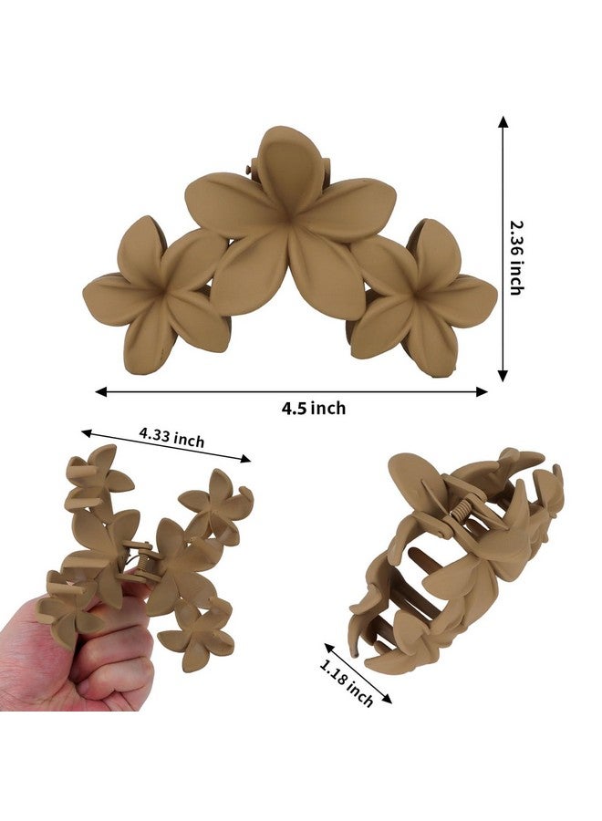 Ondder Large Matte Claw Hair Clips for Women - 4.5 Inch Non-Slip Strong Hold Clips for Thick Hair, Hair Accessories - Image 2