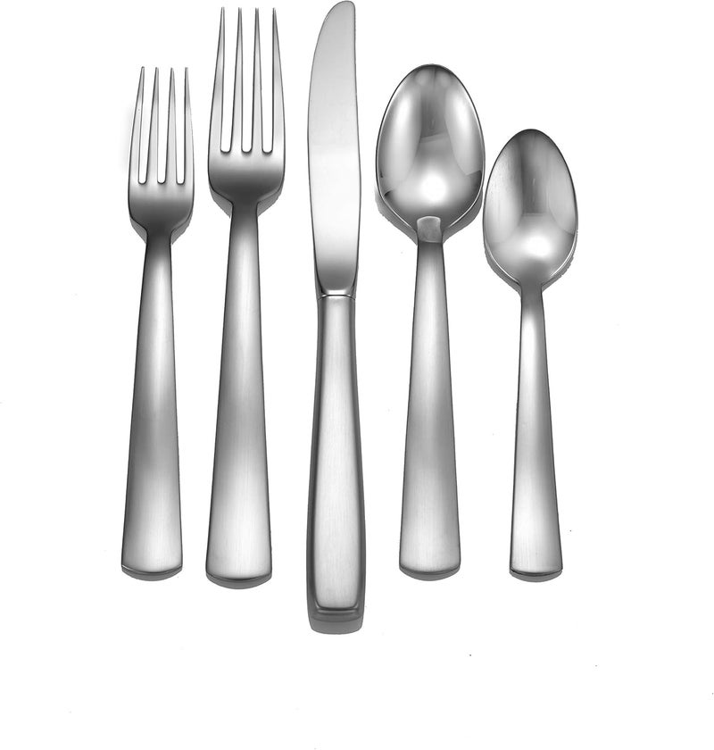 Liberty Tabletop Satin America 65piece 1810 Flatware Set Service for 12 Includes Serving Pieces Made in USA - Image 1