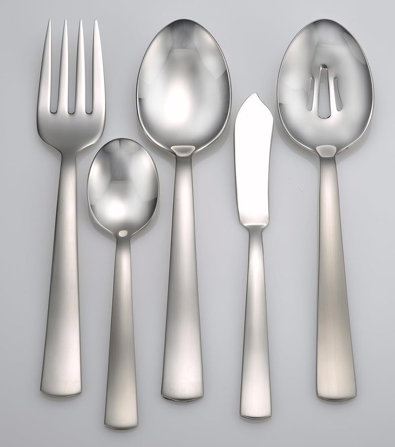 Liberty Tabletop Satin America 65piece 1810 Flatware Set Service for 12 Includes Serving Pieces Made in USA - Image 2