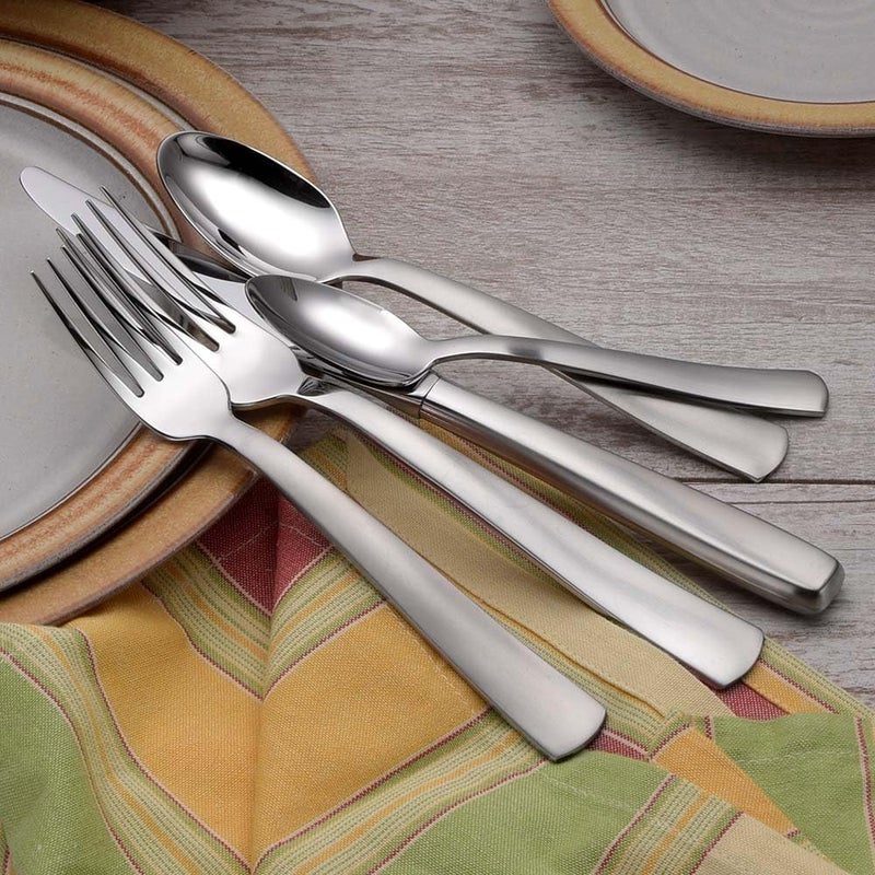 Liberty Tabletop Satin America 65piece 1810 Flatware Set Service for 12 Includes Serving Pieces Made in USA - Image 5