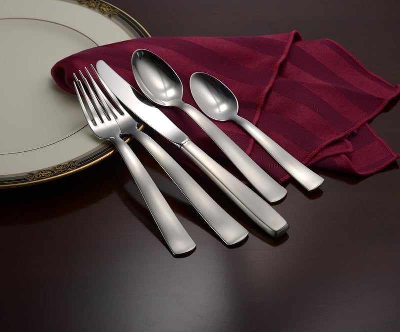 Liberty Tabletop Satin America 65piece 1810 Flatware Set Service for 12 Includes Serving Pieces Made in USA - Image 4