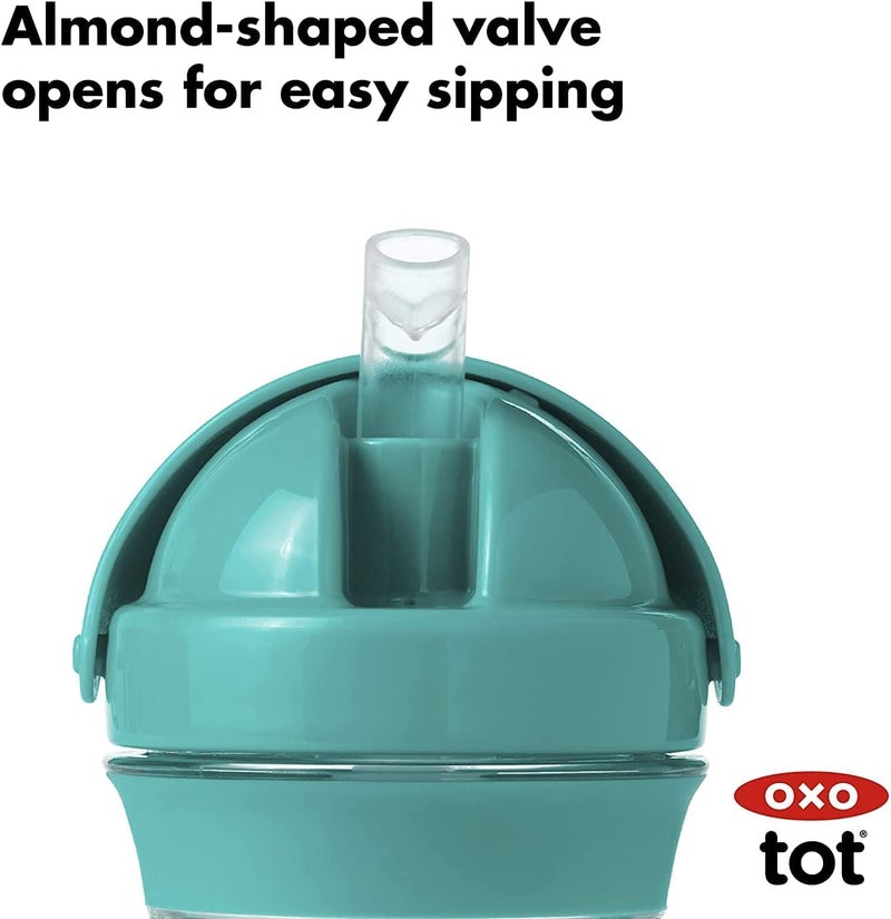 OXO Tot Transitions 9 ounce Straw Cup, Teal - Image 4